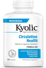 Suplementos Kyolic Extracto de ajo  Circulation Health 300un