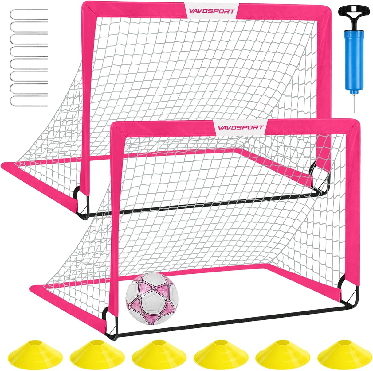 Porteria de futbol facil de llevar para niños, resistente