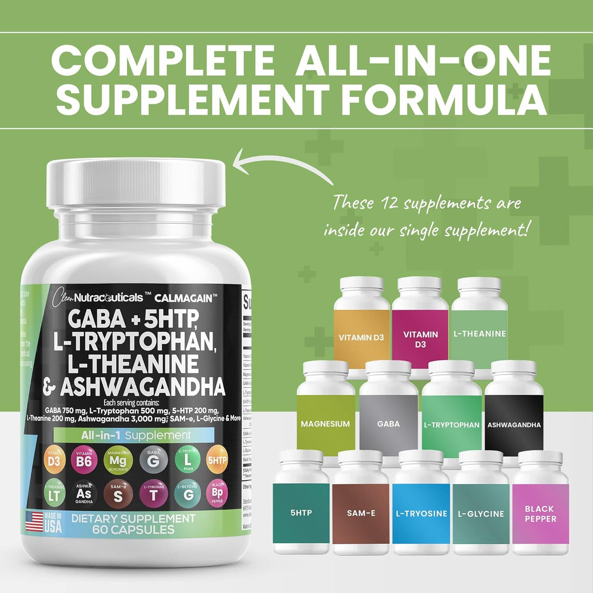 Vitaminas de apoyo al estado de ánimo Clean Nutraceuticals