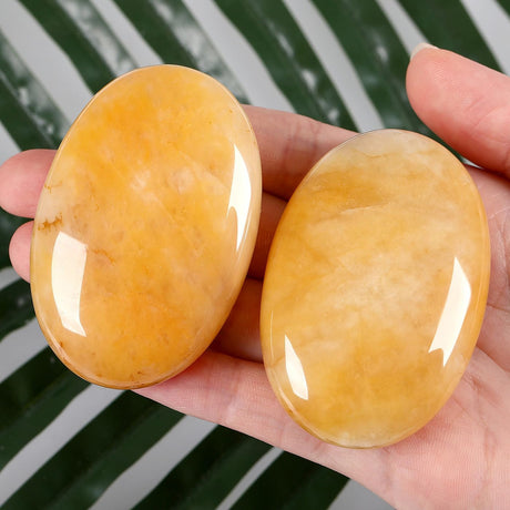 ZHIYUXI Cristales de jade amarillo de 2.4 pulgadas, 1 unidad