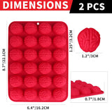 Moldes de Silicona Cerebro para Dulces, 2 Piezas, Halloween