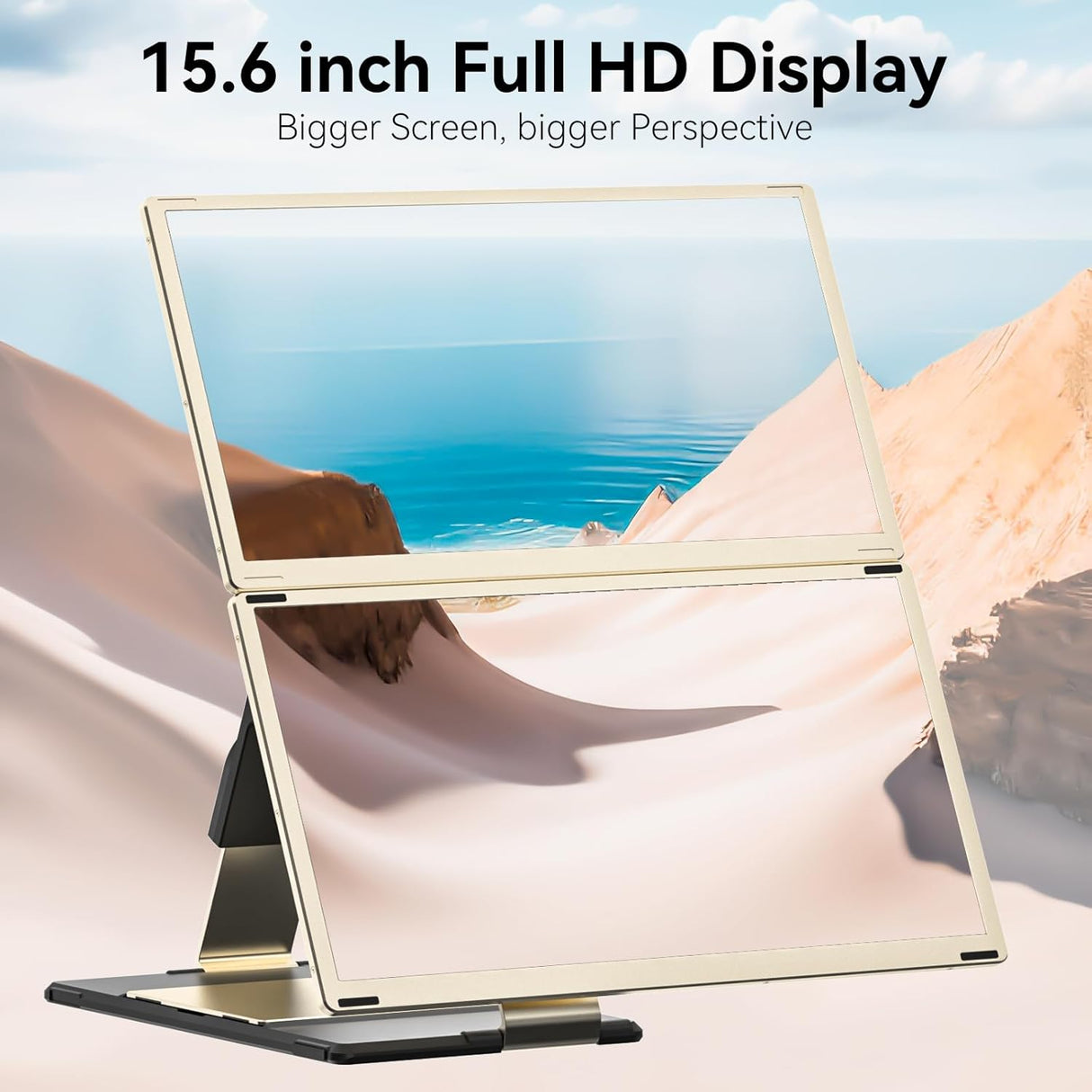 Monitor Portátil 15.6 FHD 1080P USB-C, Extensor de Pantalla