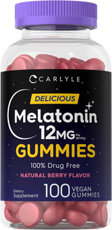Carlyle Gomitas de apoyo del sueño de 12 mg | 100 unidades