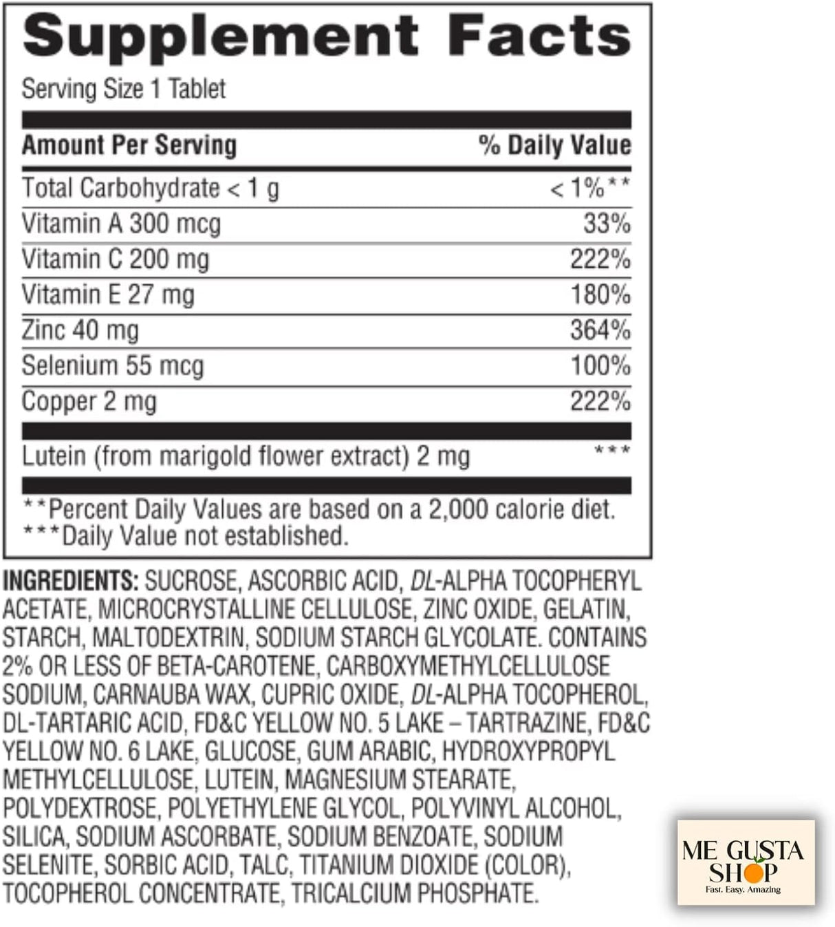 Suplemento Bio Naturals Whole Foods Multivitamínico  A, B, C