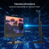 TV 15.6 FHD IPS 1080P con Antena y Tuner Digital ATSC