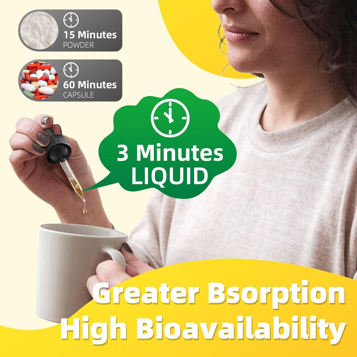 Suplemento de Berberina Orgánica 1500mg con Canela, Melón, 2oz