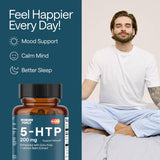 Suplemento 5 HTP 200mg con B6 y Gotu Kola - 60 cápsulas