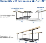 Estante de almacenamiento de garaje ajustable para techo, 4x8