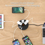 NTONPOWER - Regleta de alimentación de viaje, negro