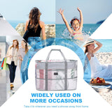 Bolsa de playa de malla, bolsas de playa extra grandes