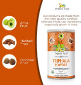 Suplemento Organic Veda Polvo de trifala puro 16 oz 454 gr