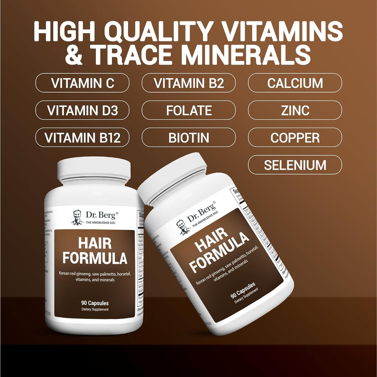 Vitaminas Todo en Uno para Crecimiento Capilar 90 Cápsulas