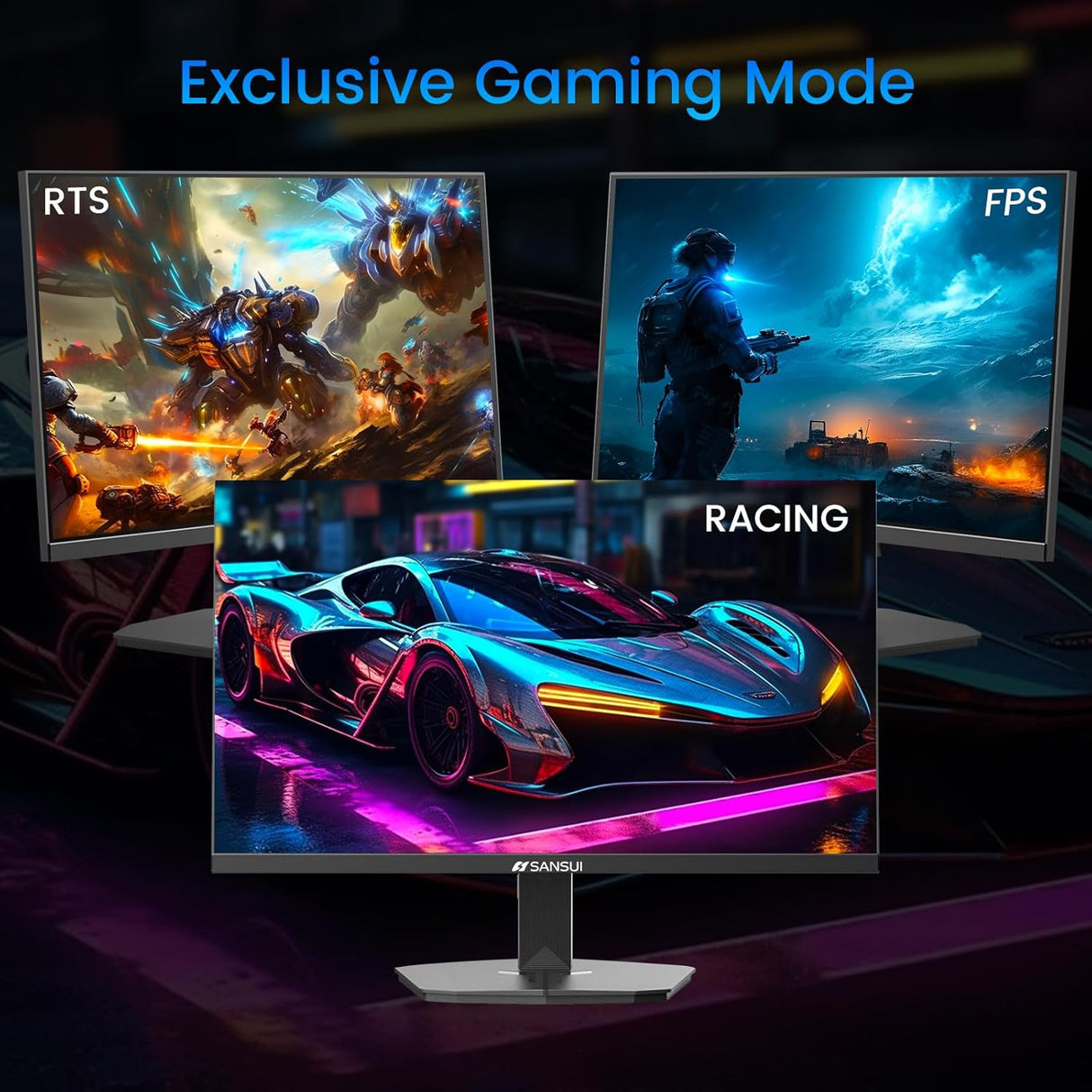 Monitor Gaming SANSUI 24 180Hz, IPS, 1ms, ES-G24F4
