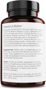 Cápsulas de MCT de Coco Smarter Nutrition - Keto, 90 cápsulas