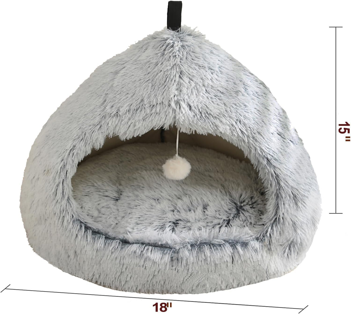 Cueva para Gatos, Marca Desconocida, Suave y Antideslizante, 18”×18”