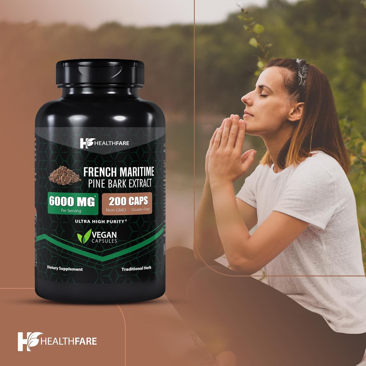 Extracto de Pino Marítimo Francés 6000 mg 200 Cápsulas