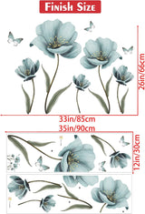 Stickers de Pared Flores y Mariposas - Decoración Creativa