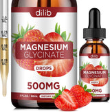 Magnesium Glycinato Líquido, Vegan, 500mg, Relajación, 2oz