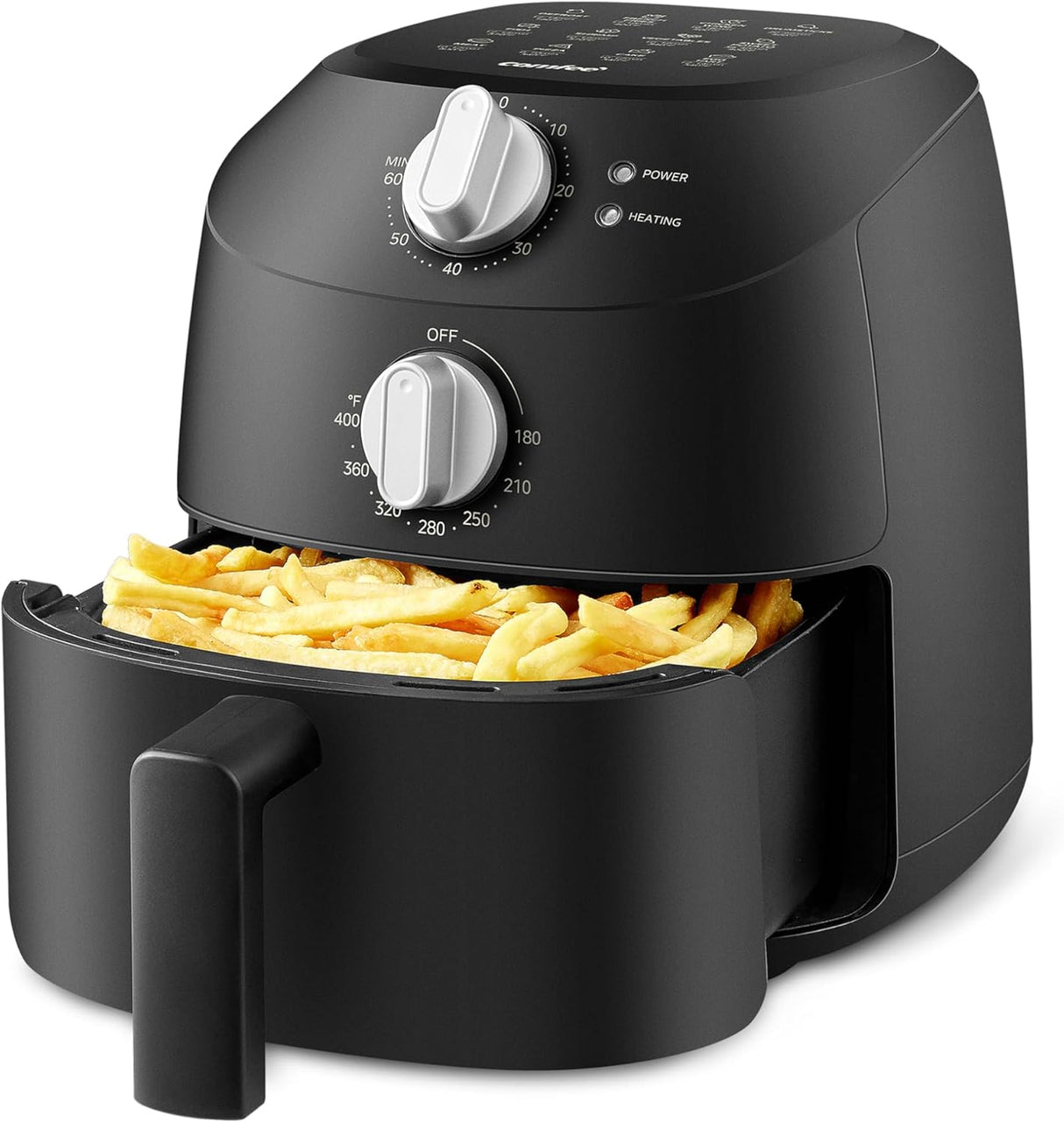 Freidora de aire COMFEE 2.2 qt, 12 menús, control de tiempo