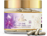 Suplemento de equilibrio hormonal con Black Cohosh, Maca y Basil para menopausia