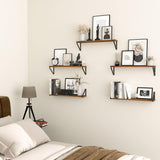 Estanterías Flotantes Wallniture Ponza, 24 Set de 5 Estantes