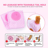 Pet Soft Pañales para perros femeninos –12 piezas (XS, rosa)