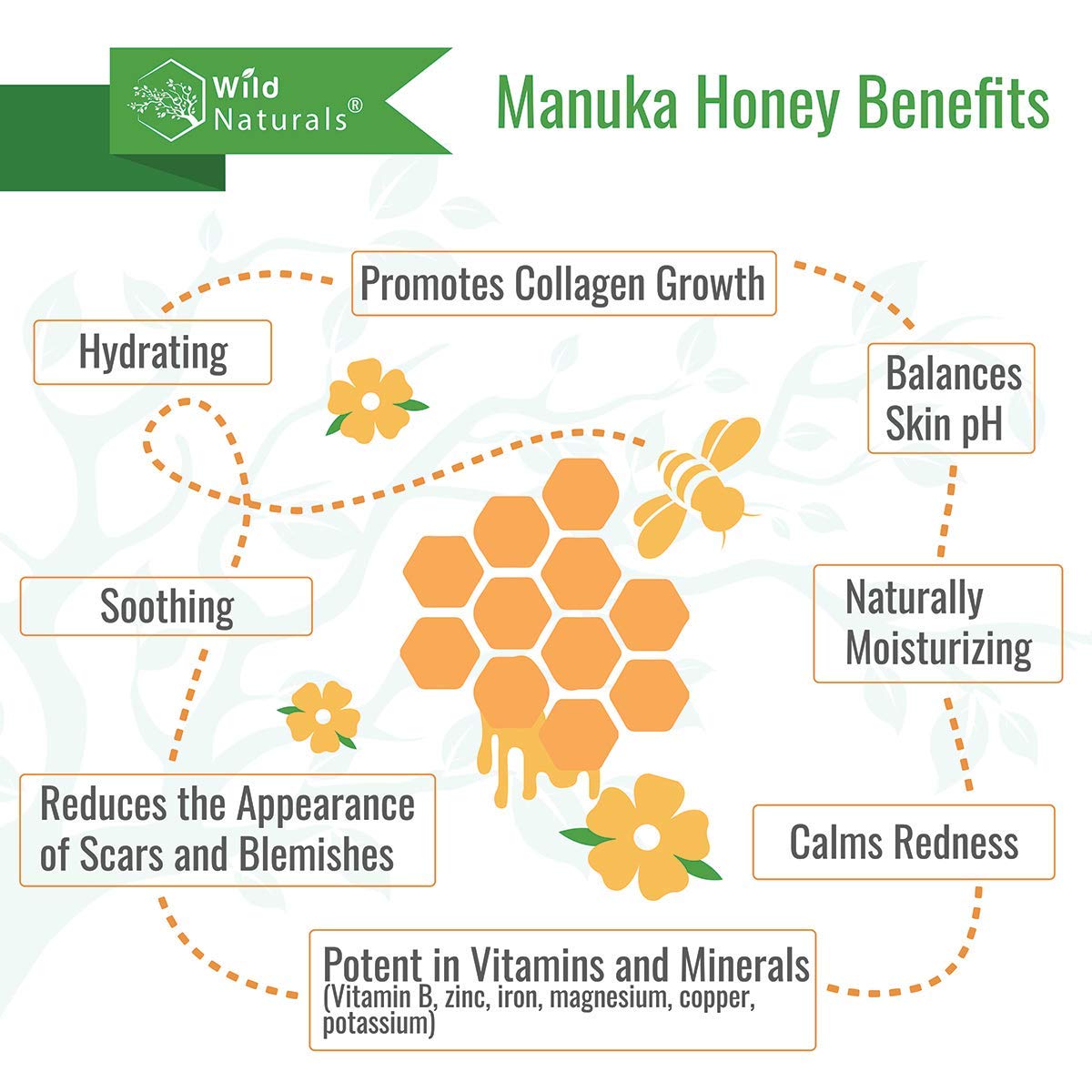 Crema de miel de manuka para curación e hidratación