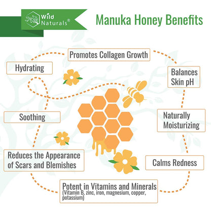 Crema de miel de manuka para curación e hidratación