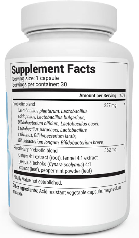 Suplementos probióticos 60 mil millones para salud intestinal