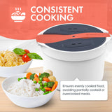 Cocedor de arroz y pasta, marca X, diseño sin desorden, 8 tazas