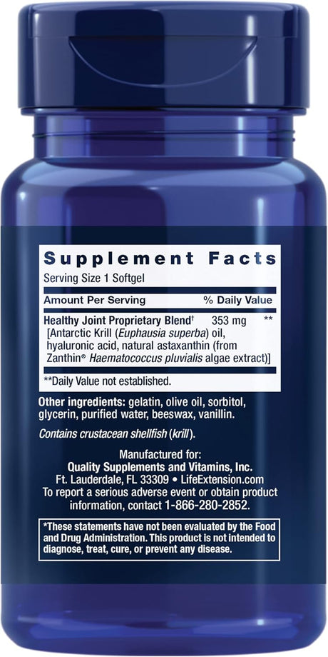 Suplemento Krill saludable Fórmula conjunta 30 geles