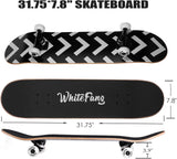 Patineta completa para principiantes, 7 capas de arce, 31 x 7.88