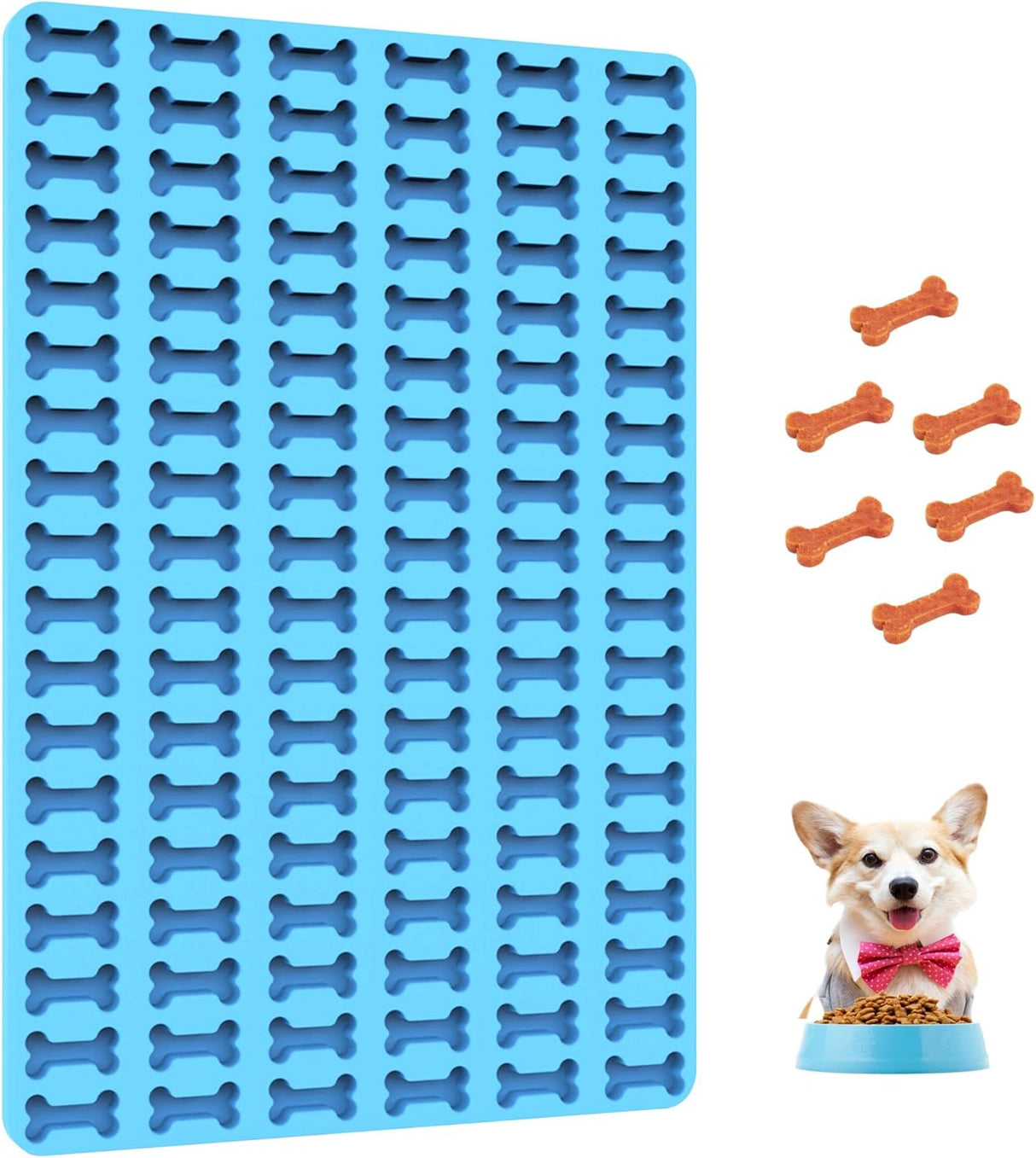 Moldes de silicona para golosinas de perro, 1 PC mini hueso