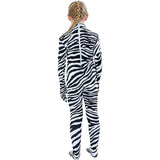 Disfraces de Body enterizo de estilo Zentai talla XL cebra