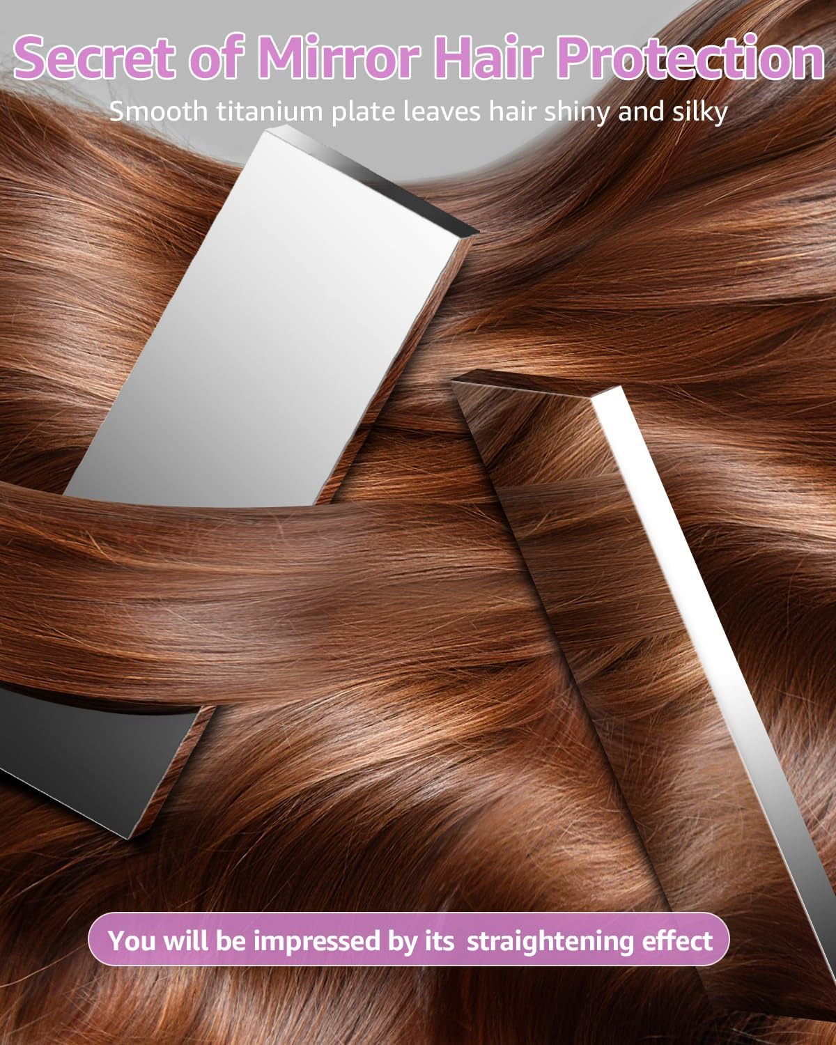 Plancha de cabello 7MAGIC Nano Titanium, 1.7 ancha, 5 temp.