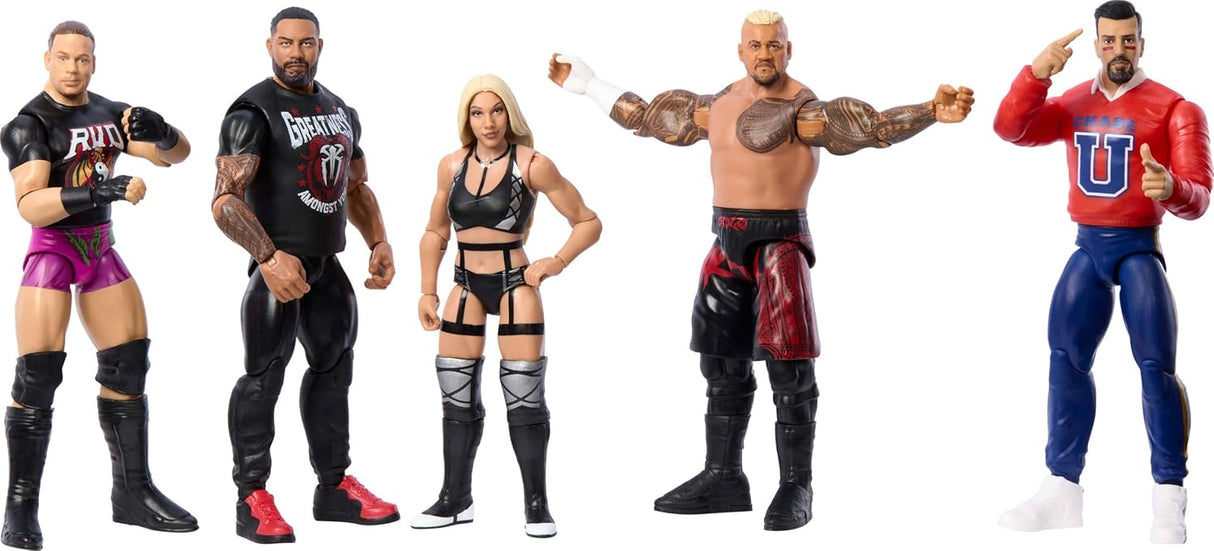Figura de acción WWE Roman Reigns, Mattel, 10 puntos de articulación, Serie #151