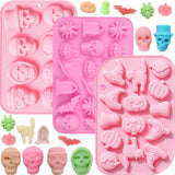Molde de Silicona para Halloween, 3 Pcs, Fantasmas y Calabazas