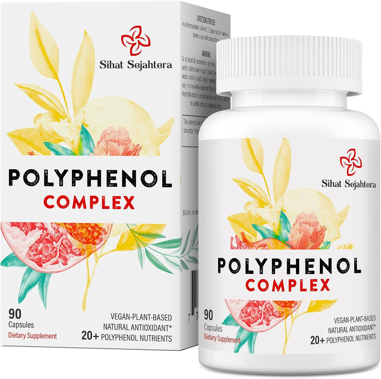 Suplemento de Polifenoles 67,500 MG  Antioxidantes y Energía