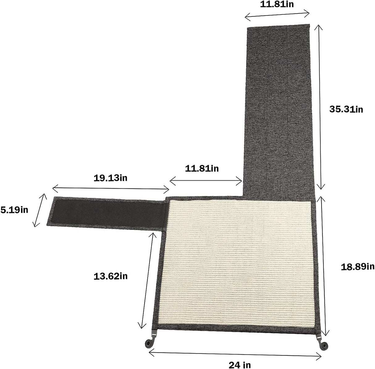 Protector de sofá para muebles con sisal natural