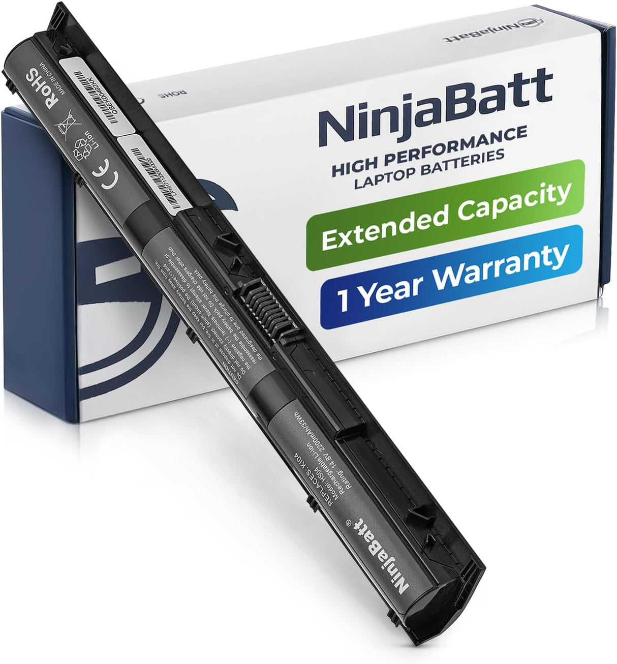 Batería para HP, alto rendimiento de 4 celdas KI04 NinjaBatt