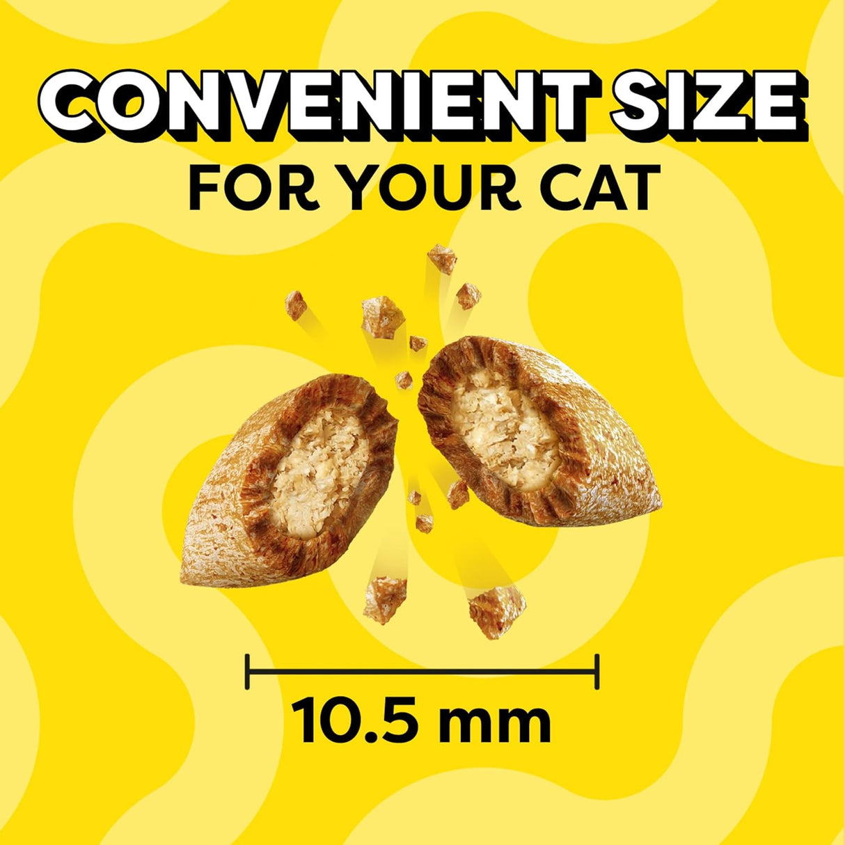 Bocadillos crujientes y suaves para gato, sabor camarón