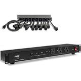 Regleta de alimentación  para rack 19 salidas Pyle