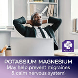 Suplementos Alimenticios de magnesio y potasio 90 cápsulas