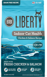 BIXBI Liberty Dry Food Receta de pollo y salmón para gatos de interior, 3 libras