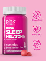 PINK Gomitas de 10 mg Potencia máxima Veganas sin OMG  bayas