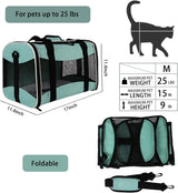 Transportin Suave Aprobado Aerolínea para Gatos y Perros 17x11x11