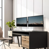 Soporte de Monitor Doble VIVO, Pared, Brazo Telescópico, MOUNT-TS38B