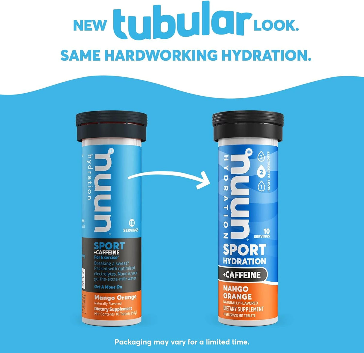 Suplemento Nuun Sport + cafeína - Tabletas de electrolitos