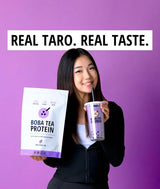 Boba Tea Proteína Taro Leche | 25g Proteína Aislada Vacuno | Sin Gluten y Soja | 25 Porciones
