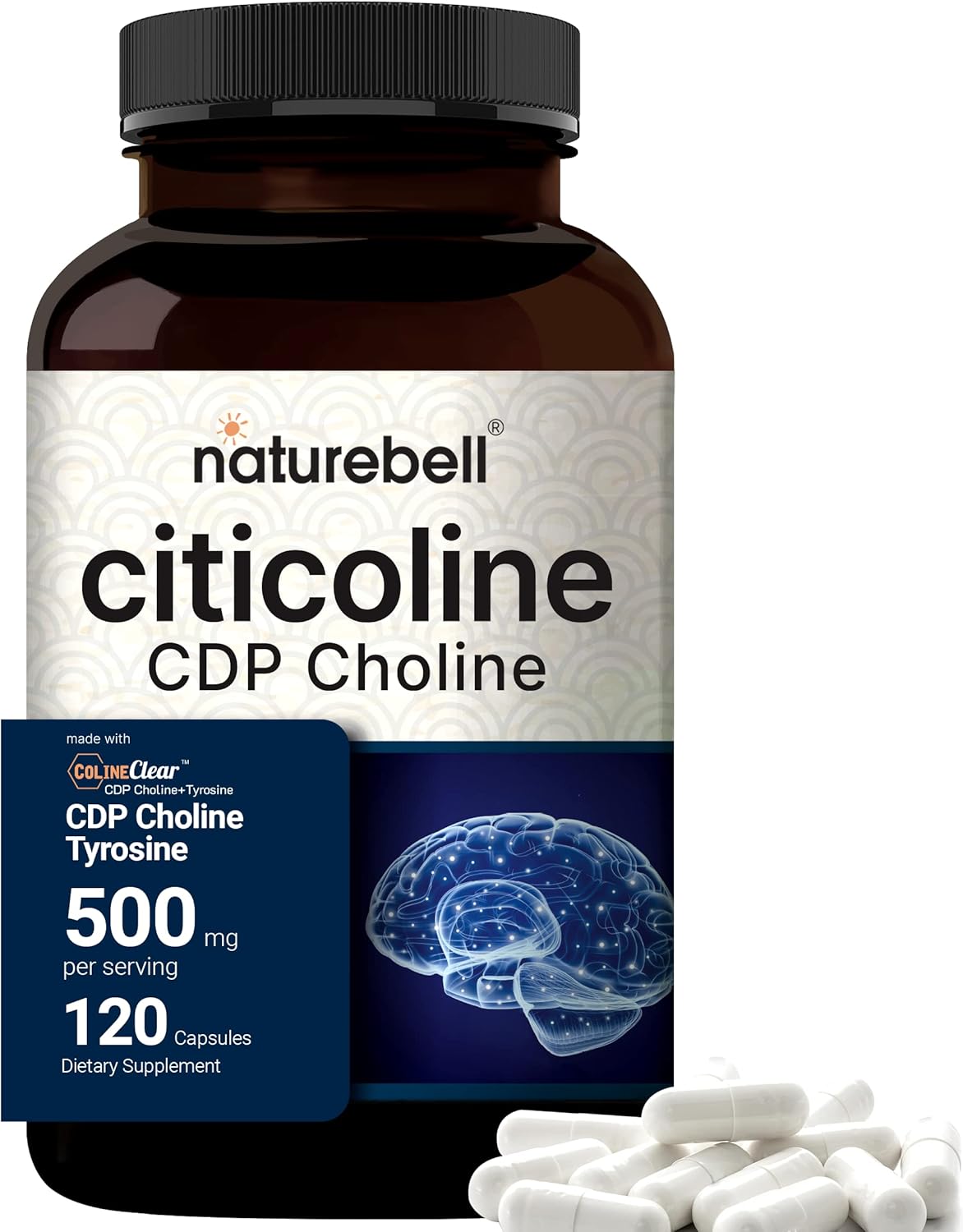 Suplementos de citicolina, colina CDP, dosis optimizada